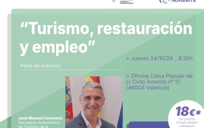 Apúntate al NOVA_Talks «Turismo, Restauración y Empleo», gratuito para socios de Lapromotora